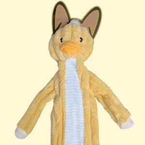 Nandog Pet Gear Yellow Duck Interactive Squeaky Dog Crinkle Plush Soft Toy NEW